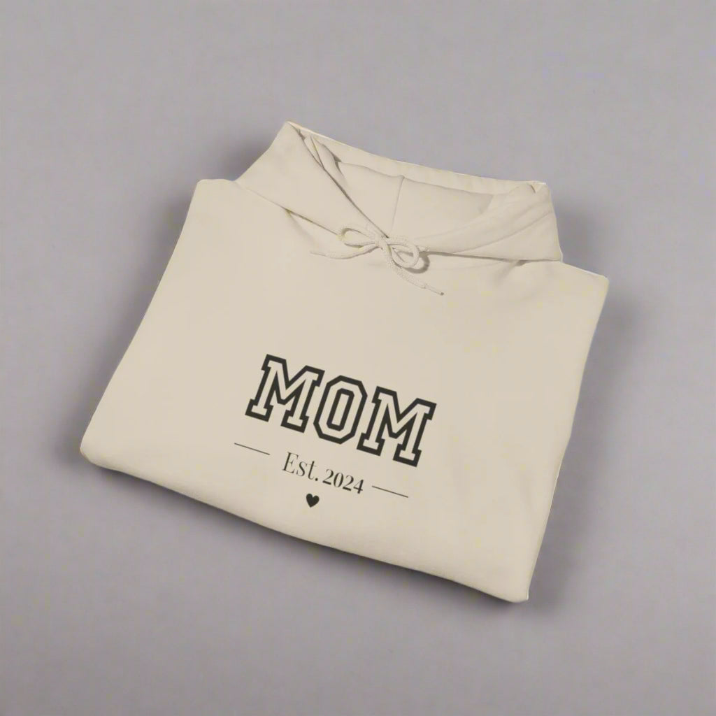 Mom Est. (Year & Names) Customized Hoodie - Kim’s Signature Beauty & Accessories    
