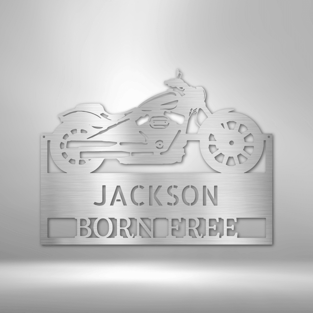 Moto Shop Monogram - Steel Sign - Kim’s Signature Beauty & Accessories    