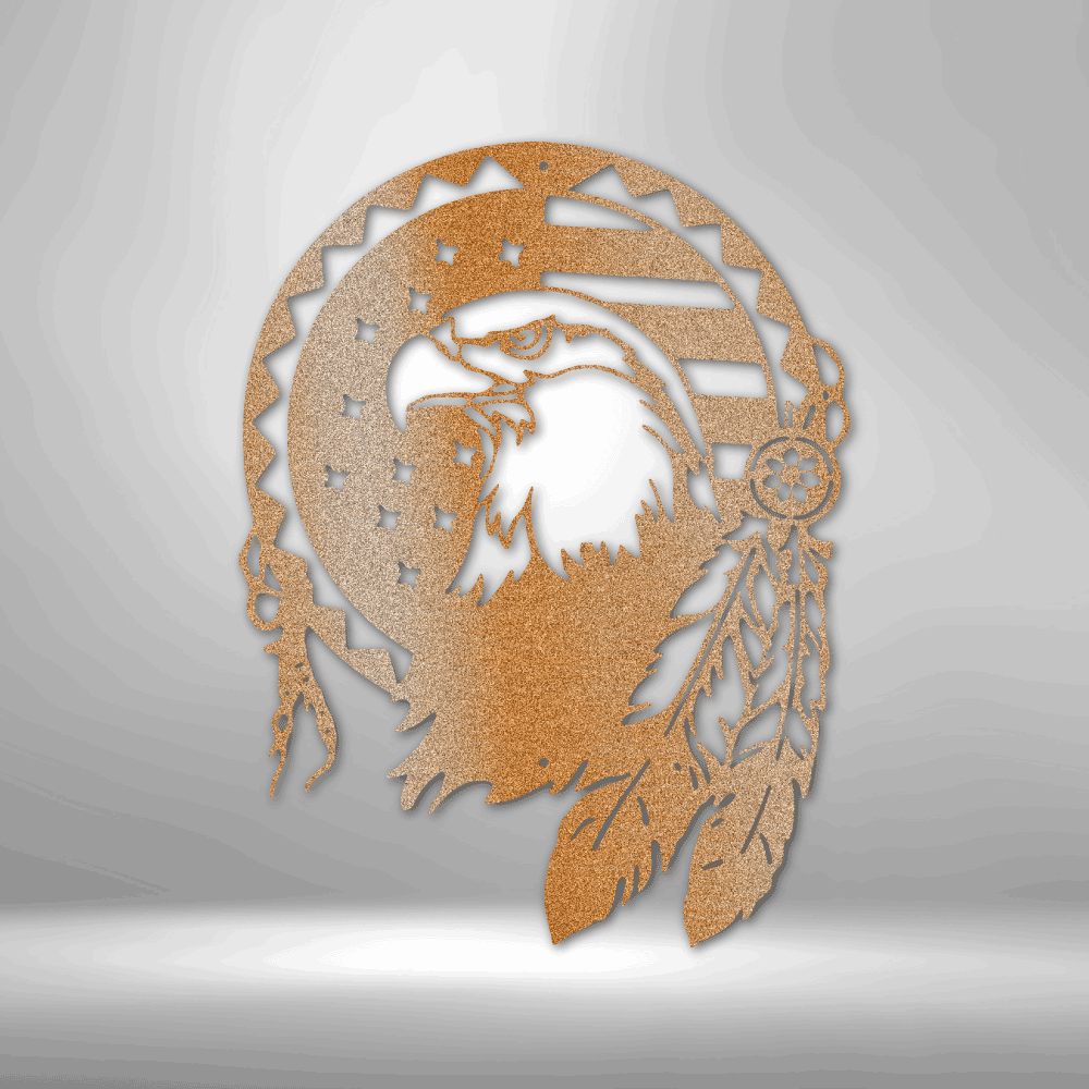 Native Eagle - Steel Sign - Kim’s Signature Beauty & Accessories    