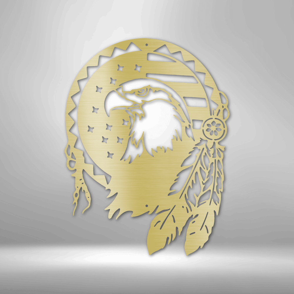 Native Eagle - Steel Sign - Kim’s Signature Beauty & Accessories    