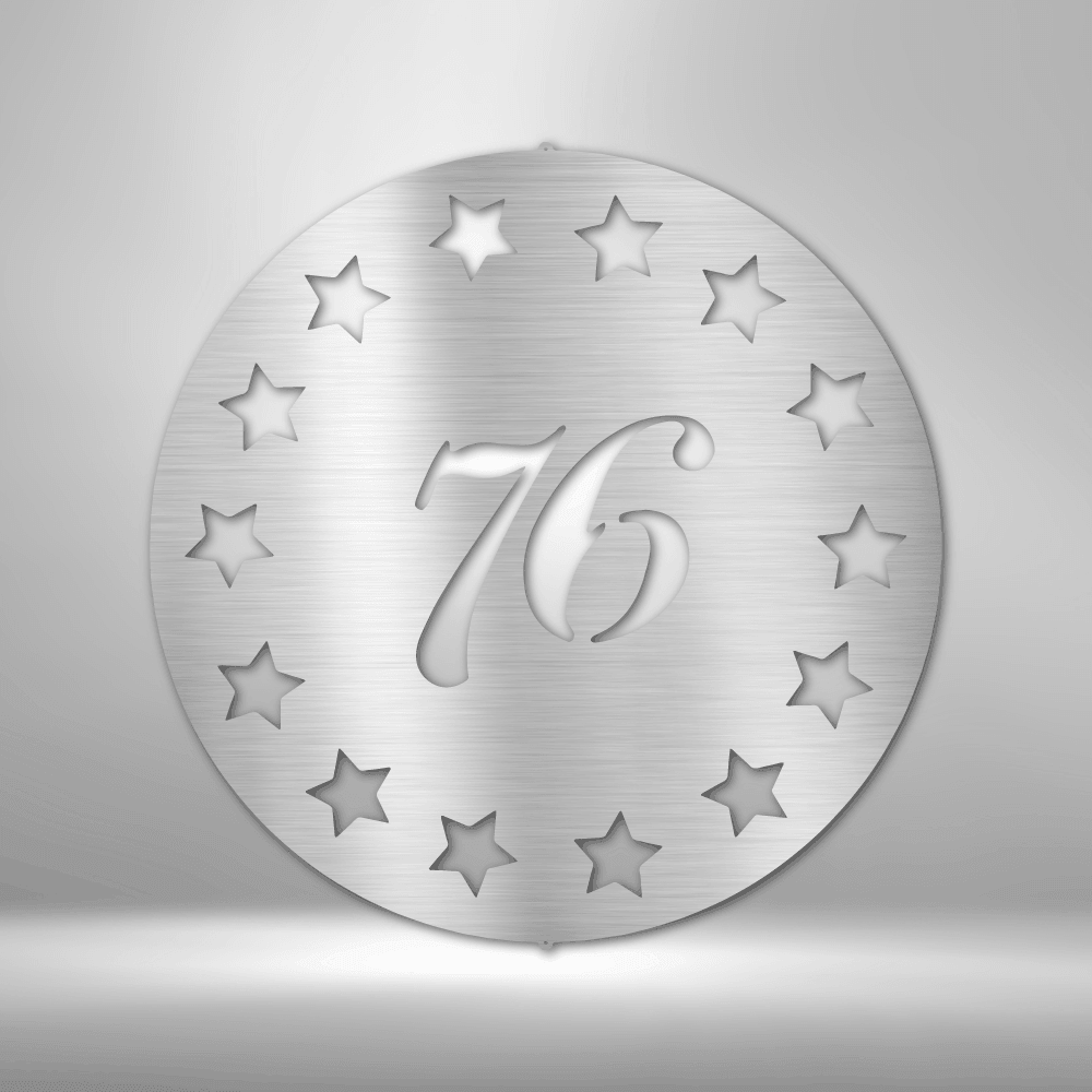 Old School 76 - Steel Sign - Kim’s Signature Beauty & Accessories    