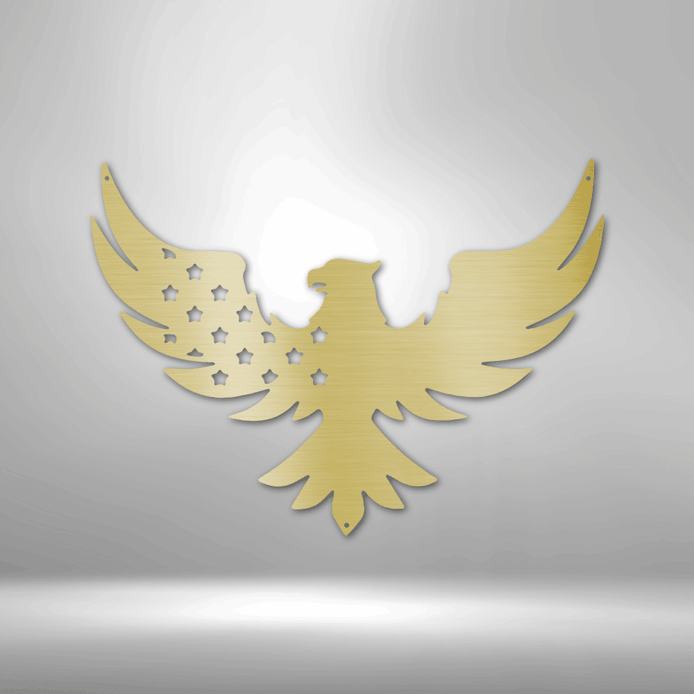 Patriotic Eagle - Steel Sign - Kim’s Signature Beauty & Accessories    