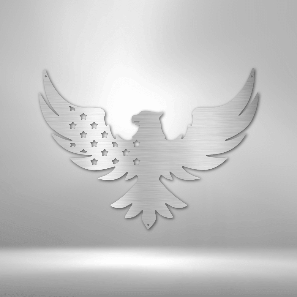 Patriotic Eagle - Steel Sign - Kim’s Signature Beauty & Accessories    