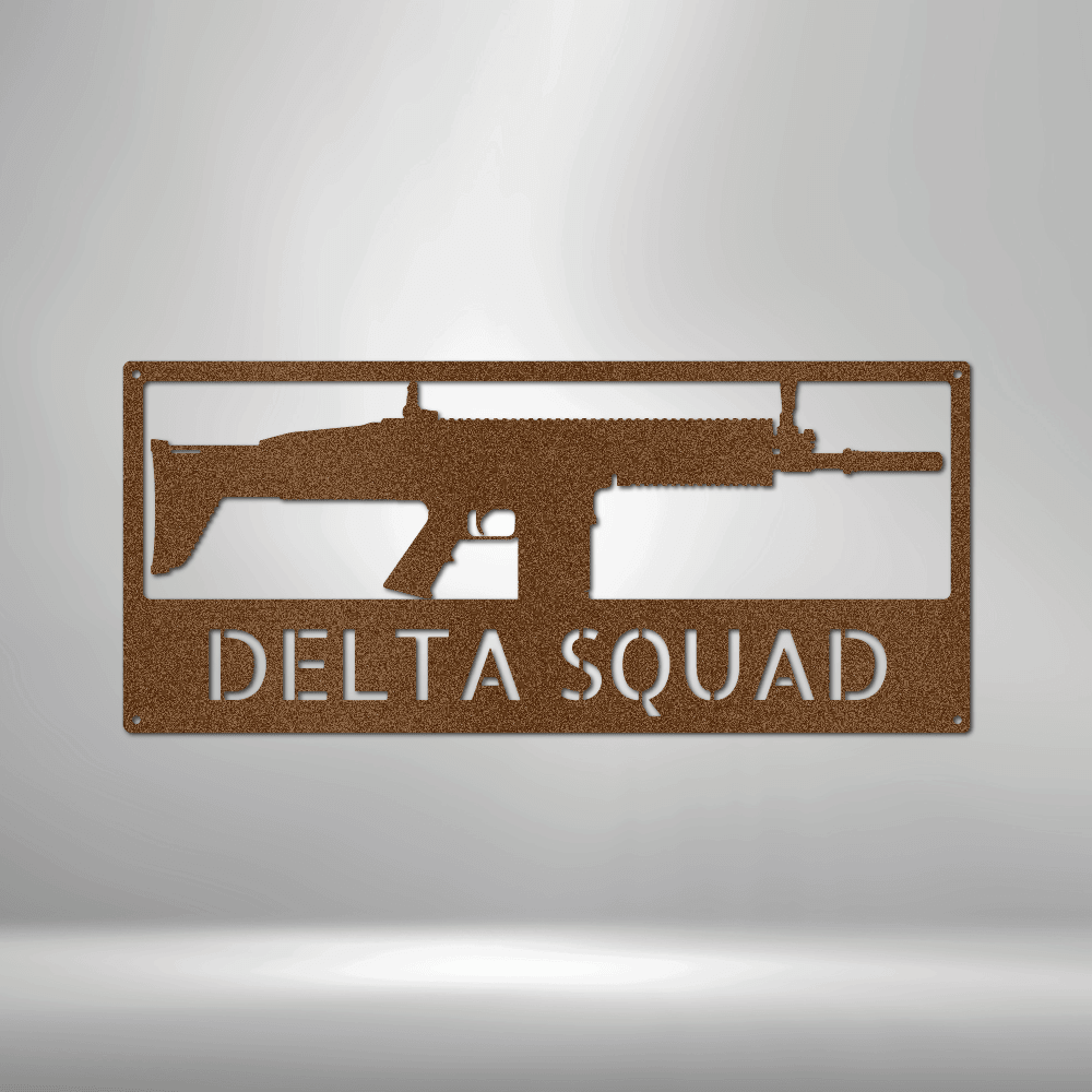 Rifle Monogram - Steel Sign - Kim’s Signature Beauty & Accessories    