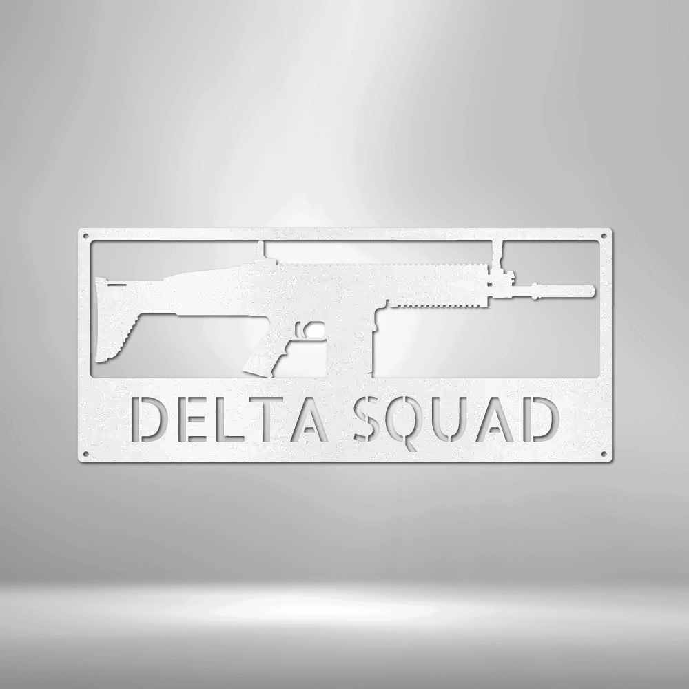 Rifle Monogram - Steel Sign - Kim’s Signature Beauty & Accessories    