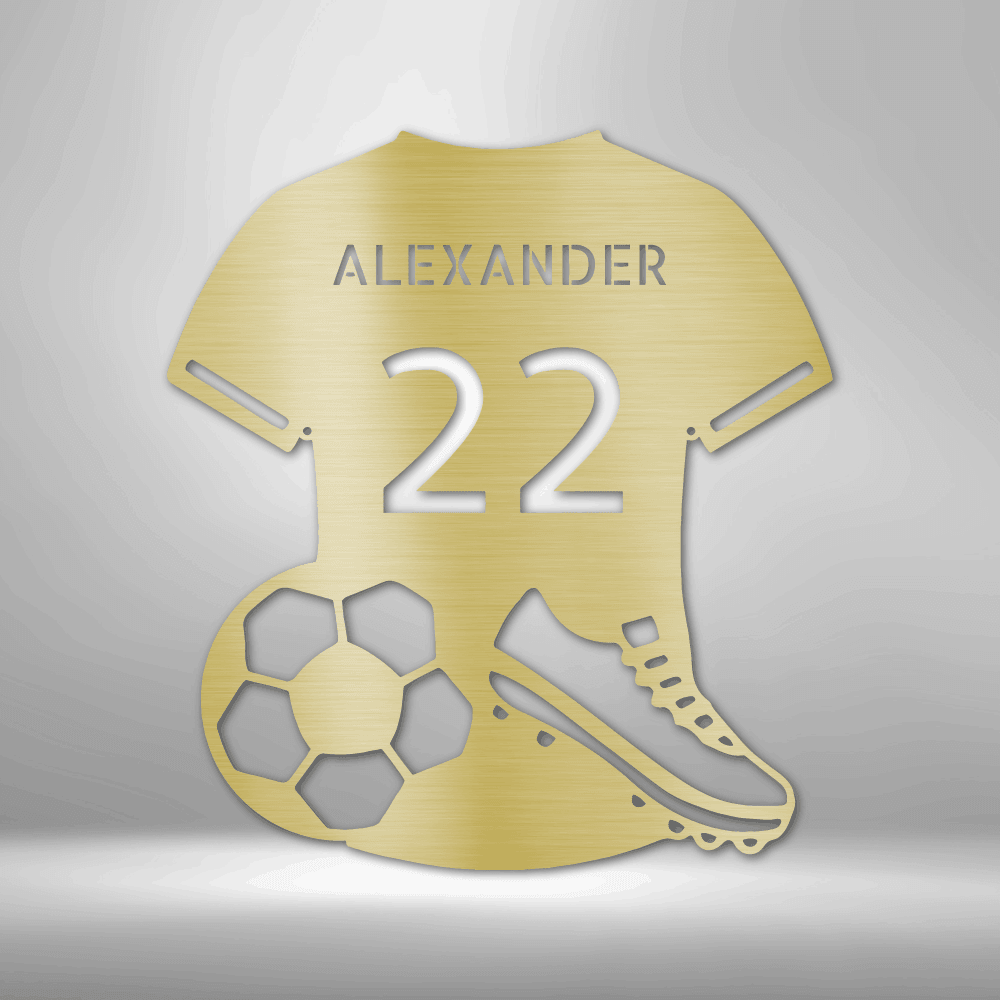 Soccer Jersey Monogram - Steel Sign - Kim’s Signature Beauty & Accessories    