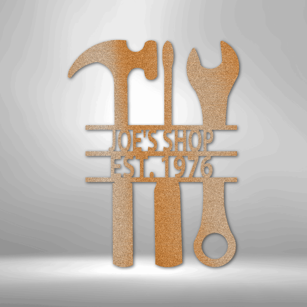 The Garage - Steel Sign - Kim’s Signature Beauty & Accessories    