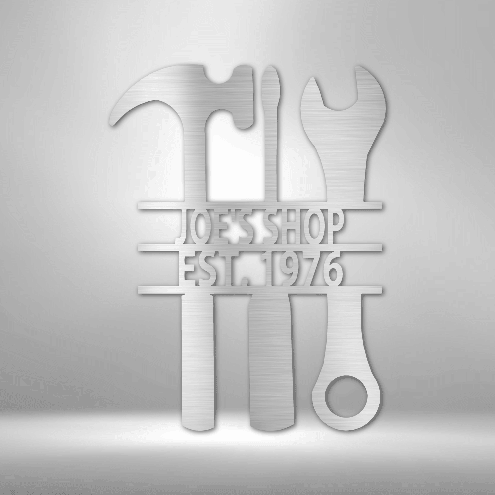 The Garage - Steel Sign - Kim’s Signature Beauty & Accessories    