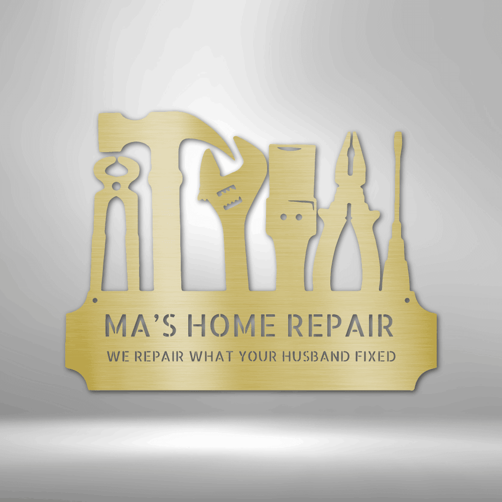 Tool Time Monogram - Steel Sign - Kim’s Signature Beauty & Accessories    