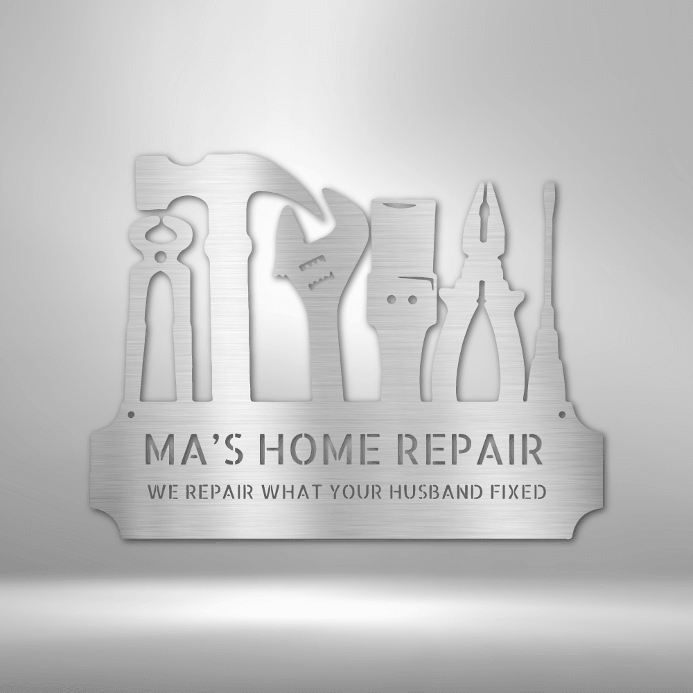 Tool Time Monogram - Steel Sign - Kim’s Signature Beauty & Accessories    