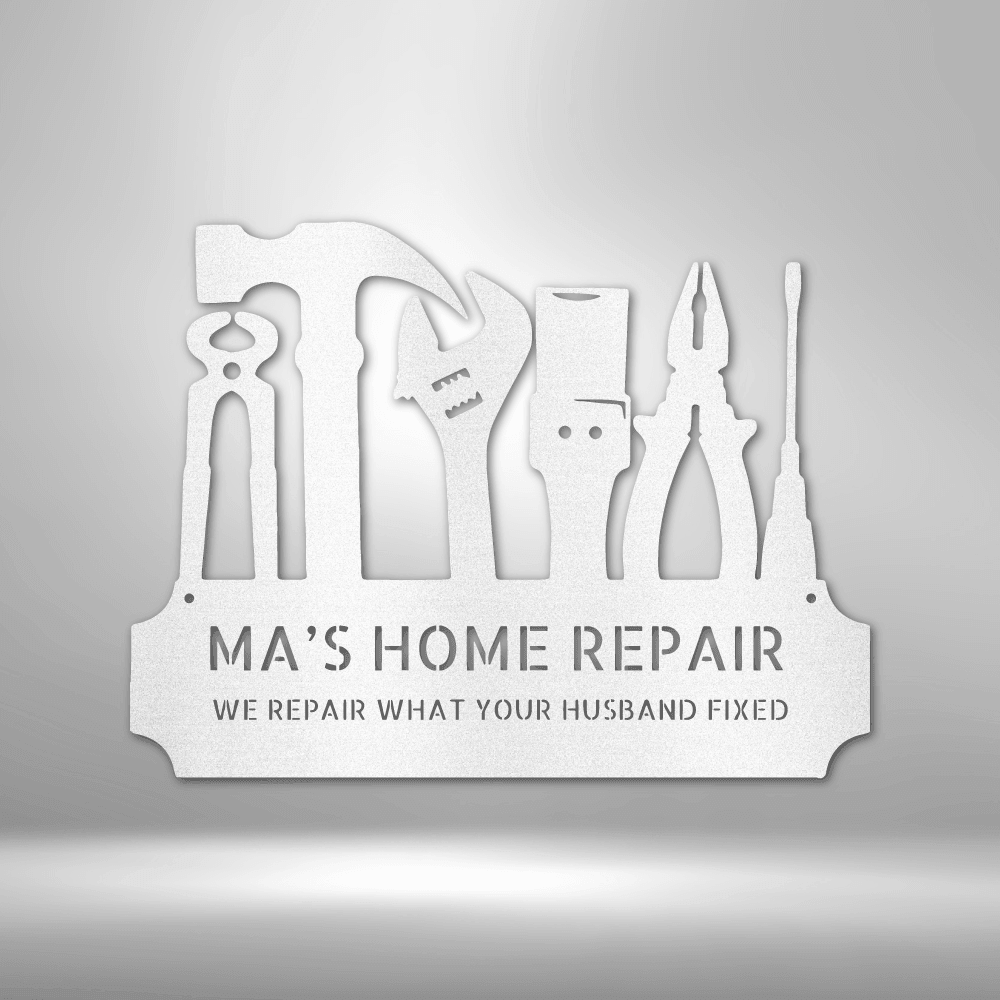 Tool Time Monogram - Steel Sign - Kim’s Signature Beauty & Accessories    