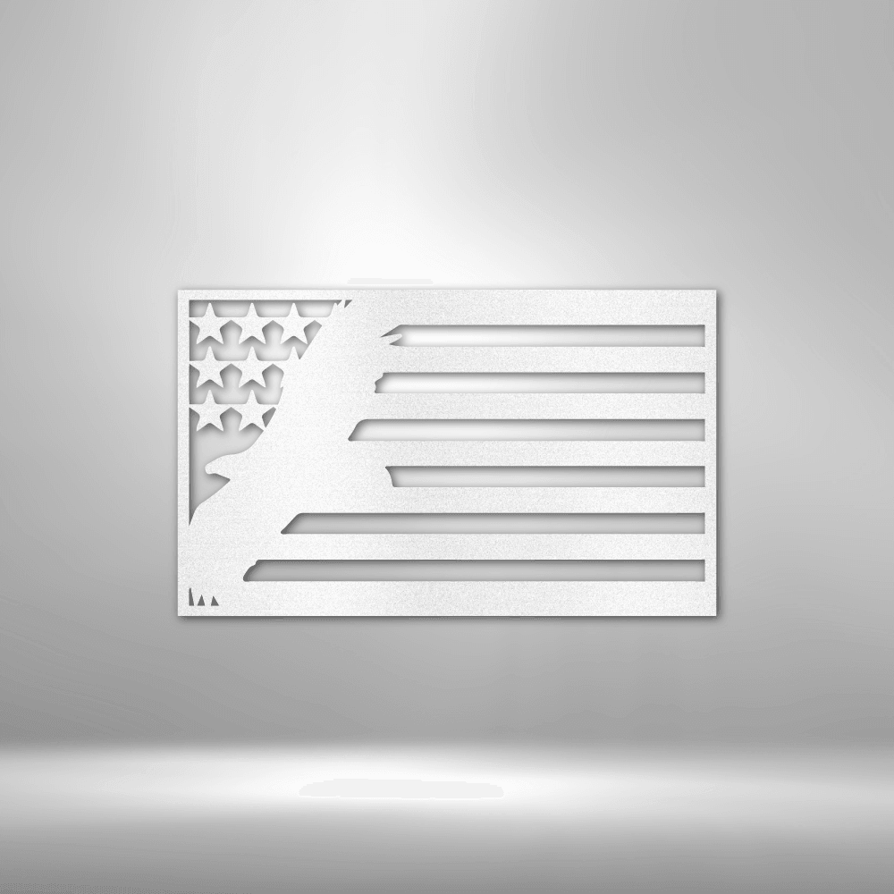 USA Eagle - Steel Sign - Kim’s Signature Beauty & Accessories    