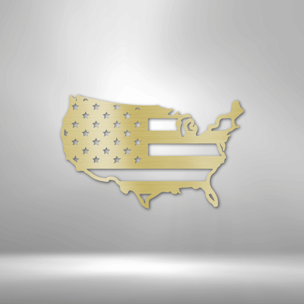 USA Flag - Steel Sign - Kim’s Signature Beauty & Accessories    