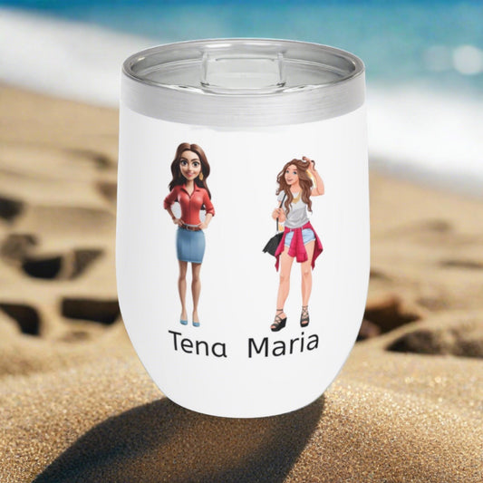 Like Mother Like Daughter | Double Sided |Wine tumbler - Kim’s Signature Beauty & Accessories    (Store description)